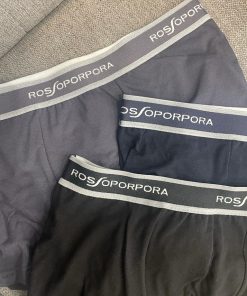Alternative view of Tris Rossoporpora Boxer "colorato"