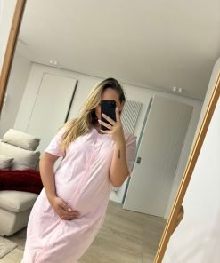 Camicia da notte premaman "Mamina" rosa