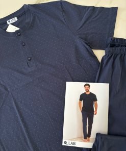 Alternative view of Pigiama uomo "LAB" Blu