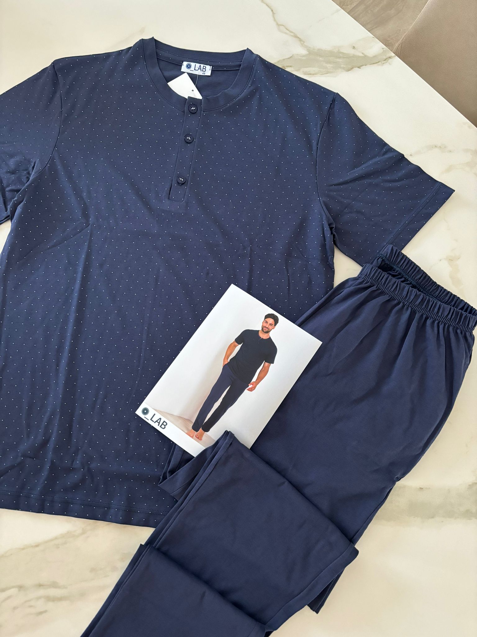 Pigiama uomo "LAB" Blu
