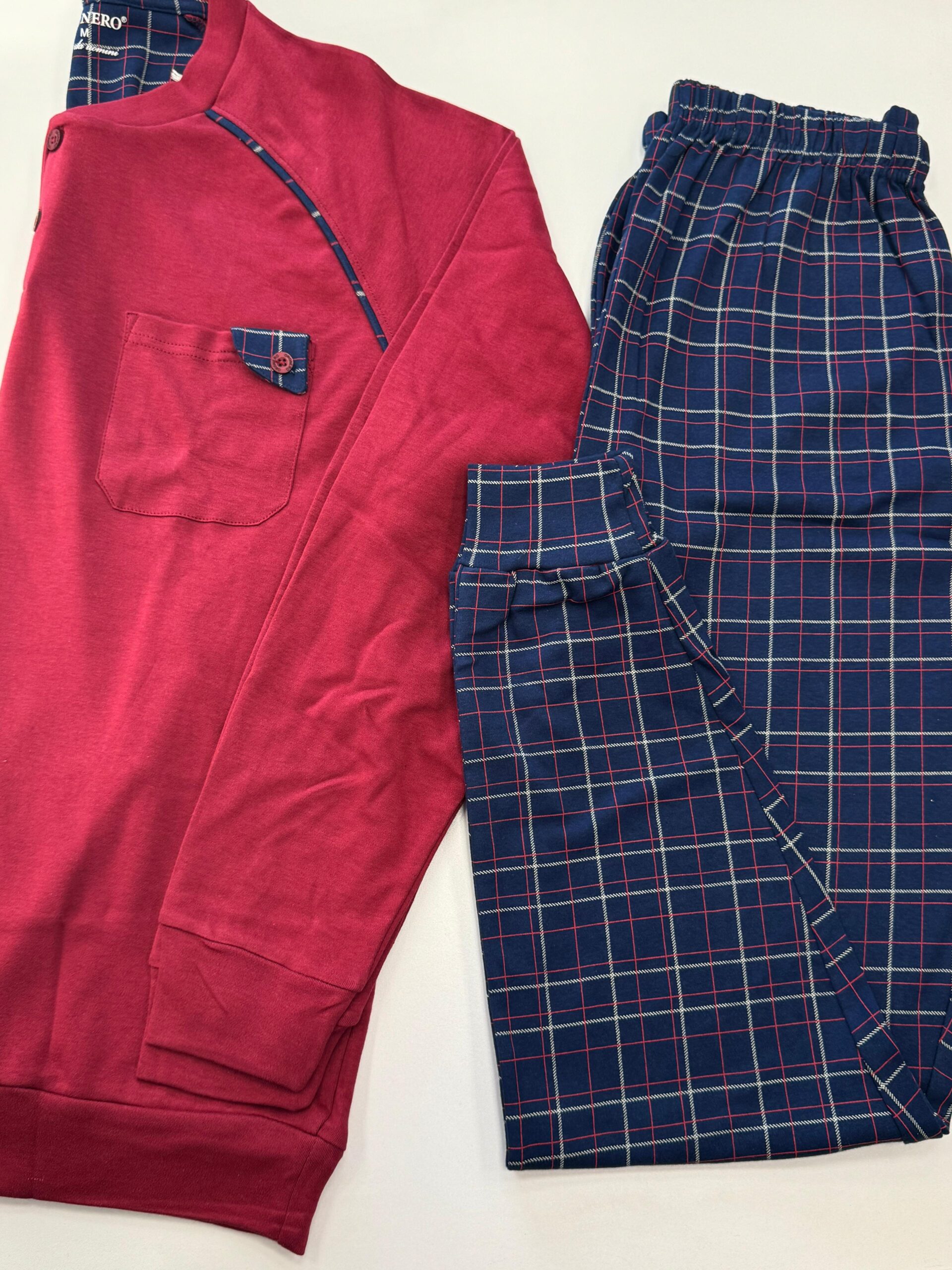 Pigiama uomo OU1068 BORDEUX - immagine 3