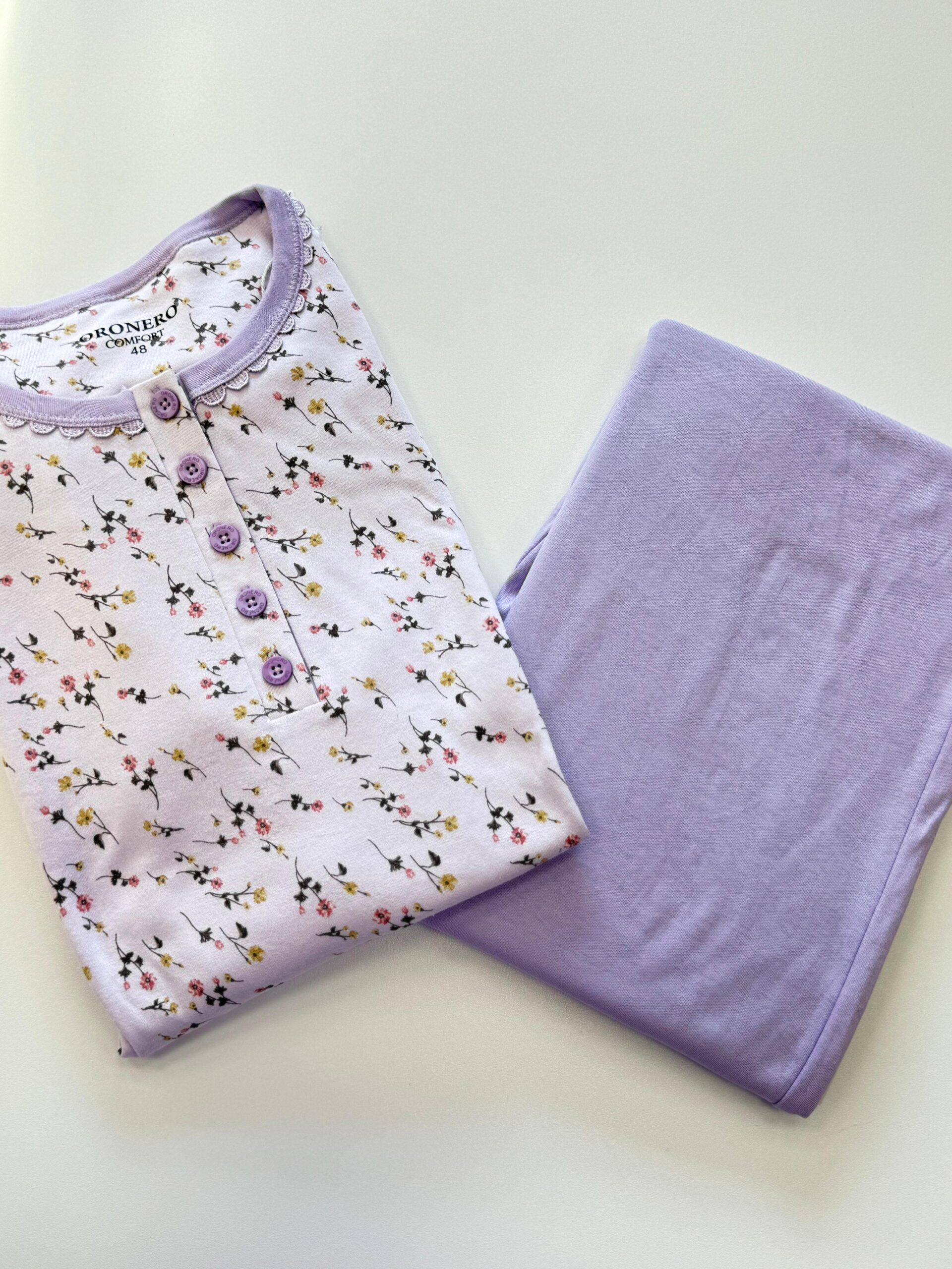 Pigiama donna ODC019 VIOLETTO - immagine 2