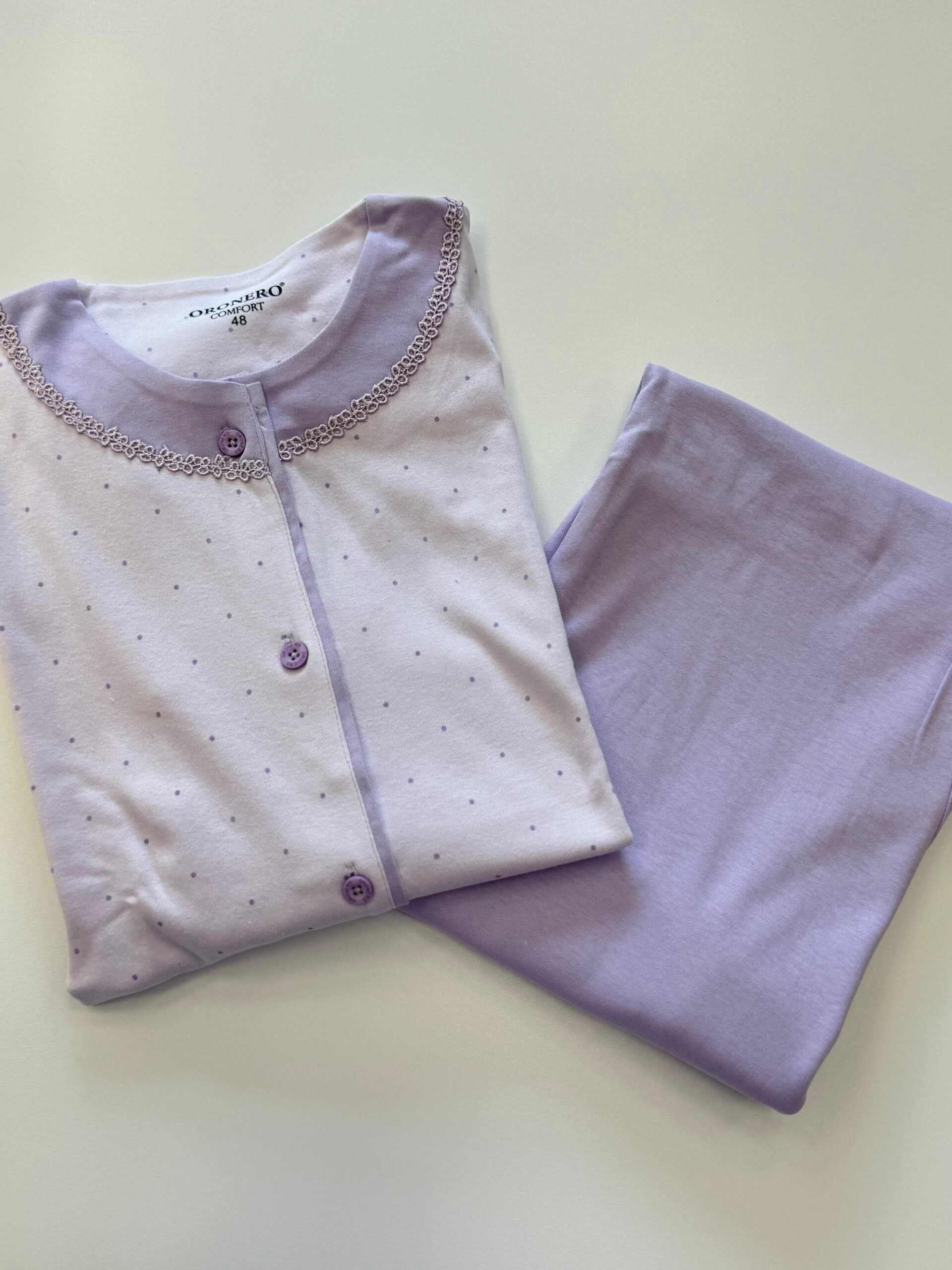 Pigiama donna ODC016 VIOLETTO SCURO - immagine 2