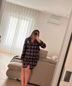 Camicia Da Notte "quadroni nero" - immagine 3