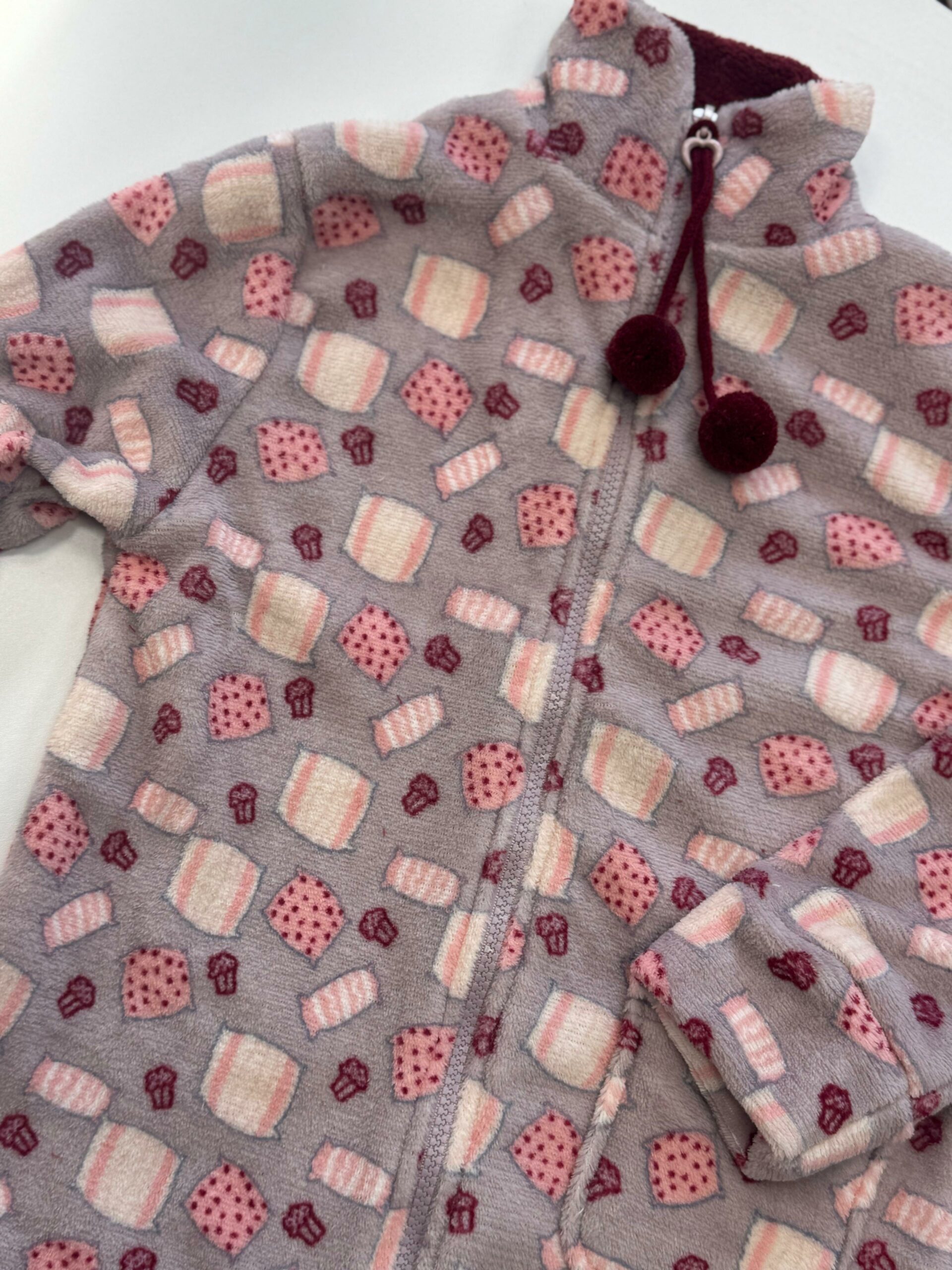 Vestaglia Bimba "MUFFIN" malva