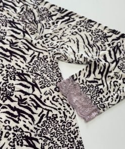 Alternative view of Camicia da notte ANIMALIER viola