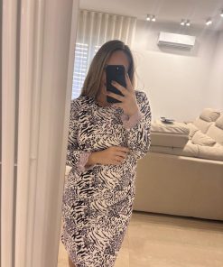 Camicia da notte ANIMALIER viola