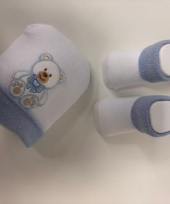 Alternative view of Berretto + Scarpette "orsetto azzurro"