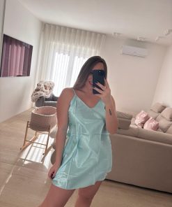 Sottoveste raso Azzurro!