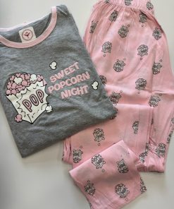 Pigiama Donna POP CORN "grigio"