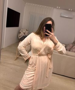 Camicia da notte + Vestaglia "rosa chiaro"