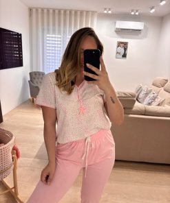 pigiama tanti puntini "rosa"