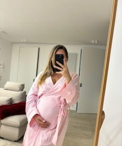 Vestaglia premaman "MAMINA" rosa