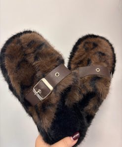 pantofole Animalier "marrone"