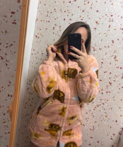 Alternative view of Vestaglia teddy "rosa"