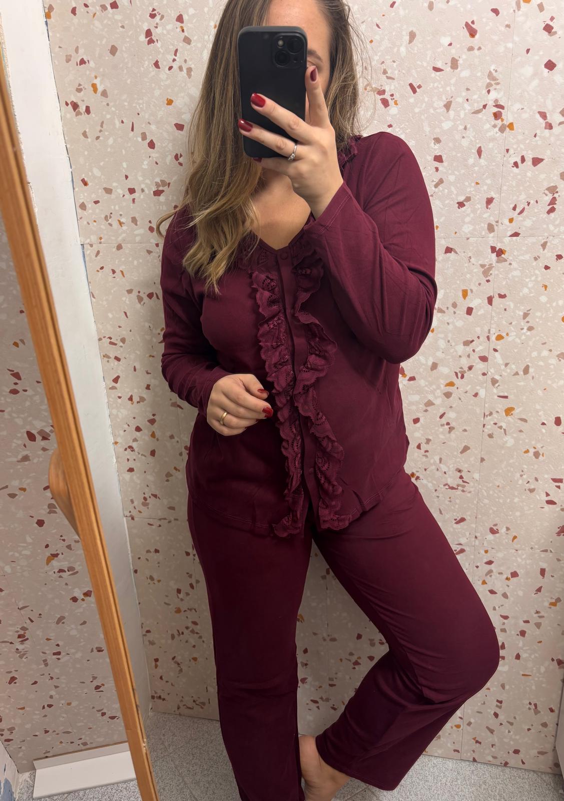 pigiama "bordeaux"