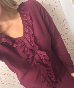 Alternative view of pigiama "bordeaux"