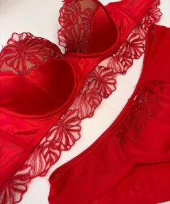 Alternative view of coordinato RED Love and Bra