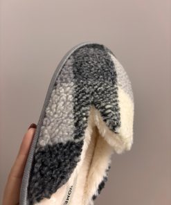 Alternative view of pantofole quadroni "grigio"