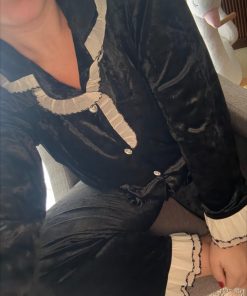 pigiama velluto "nero" - immagine 3