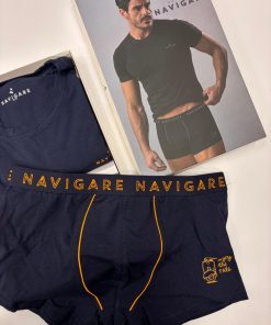 coordinato uomo boxer+maglia "blu"