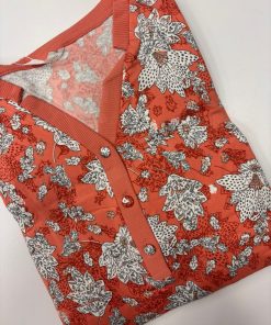 Camicia Da Notte fiori "pesca" - immagine 3