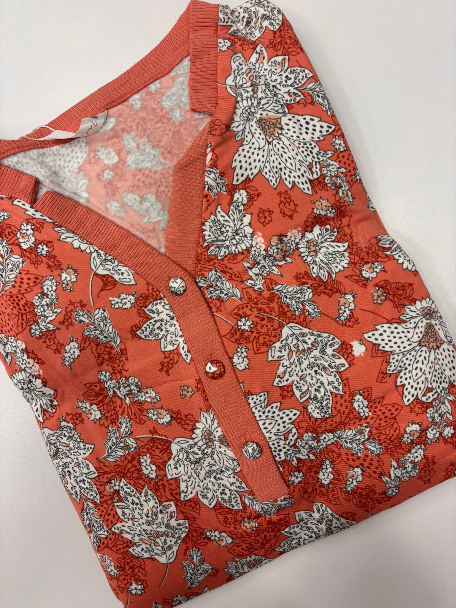 Camicia Da Notte fiori "pesca" - immagine 3
