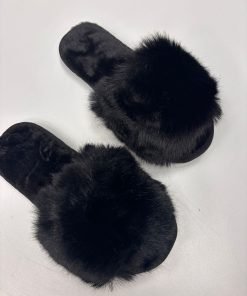 pantofole super pelliccia "nero"