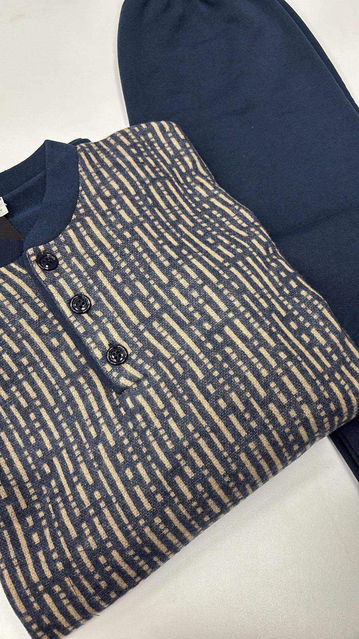 pigiama Uomo Punto milano "blu" - immagine 2