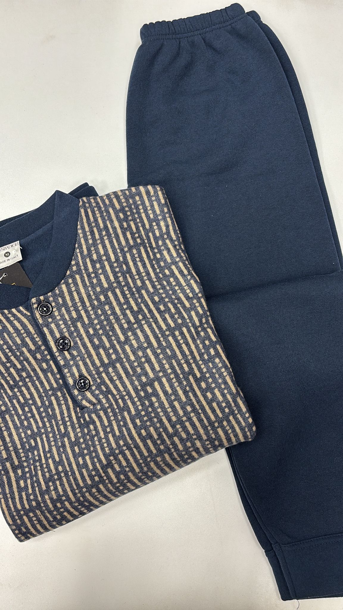 pigiama Uomo Punto milano "blu"