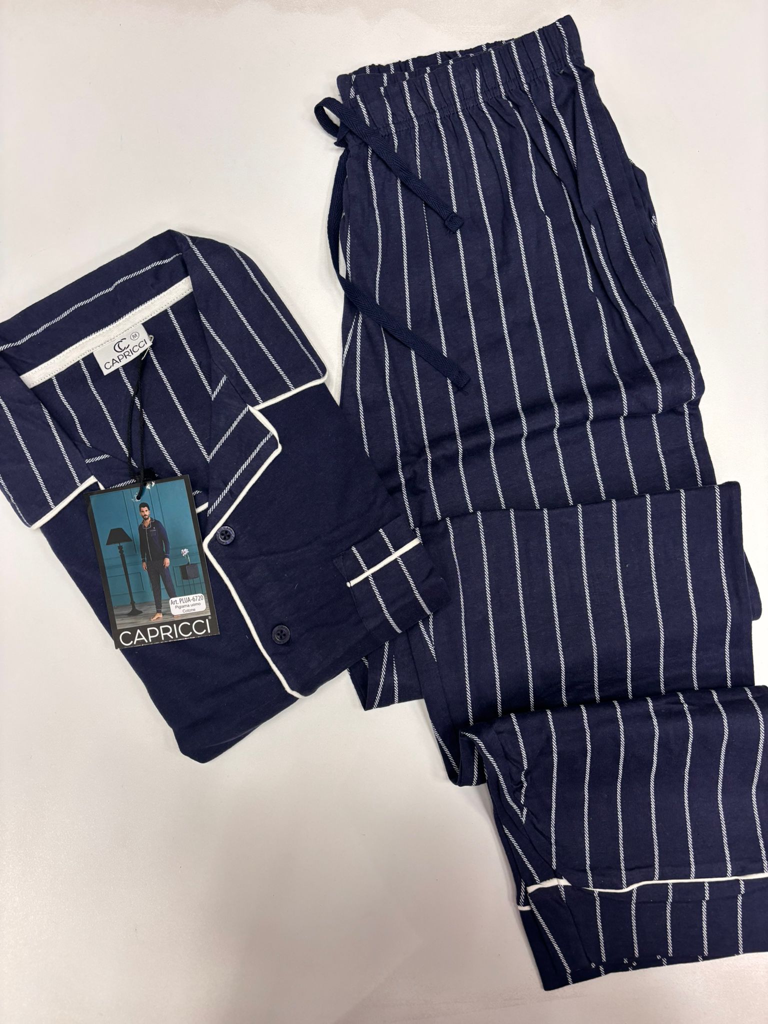 pigiama Uomo cotone "blu" - immagine 2