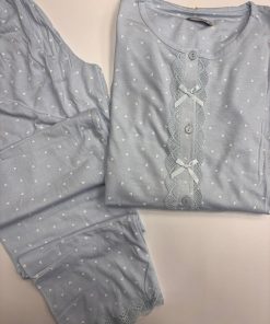 pigiama mini cuoricini "azzurro" - immagine 4