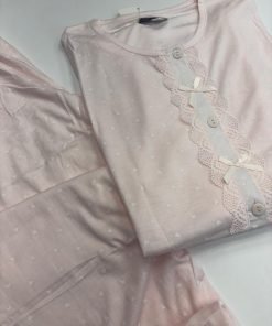 pigiama mini cuoricini "rosa"