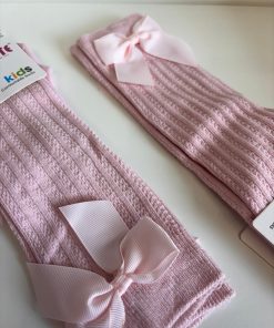 calzini bimba "fiocco" rosa - immagine 2