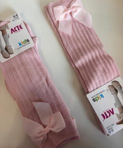 calzini bimba "fiocco" rosa