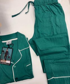 Alternative view of pigiama Uomo cotone 6721 "verde"