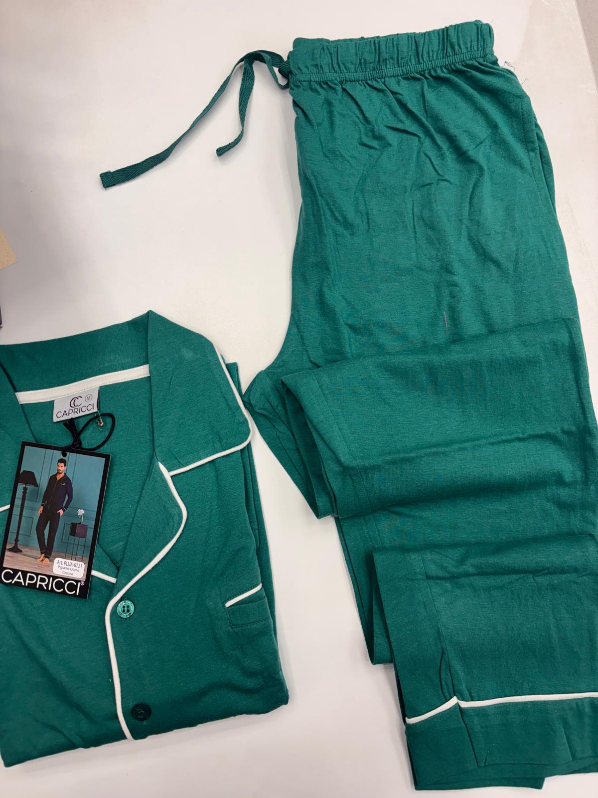 pigiama Uomo cotone 6721 "verde" - immagine 2