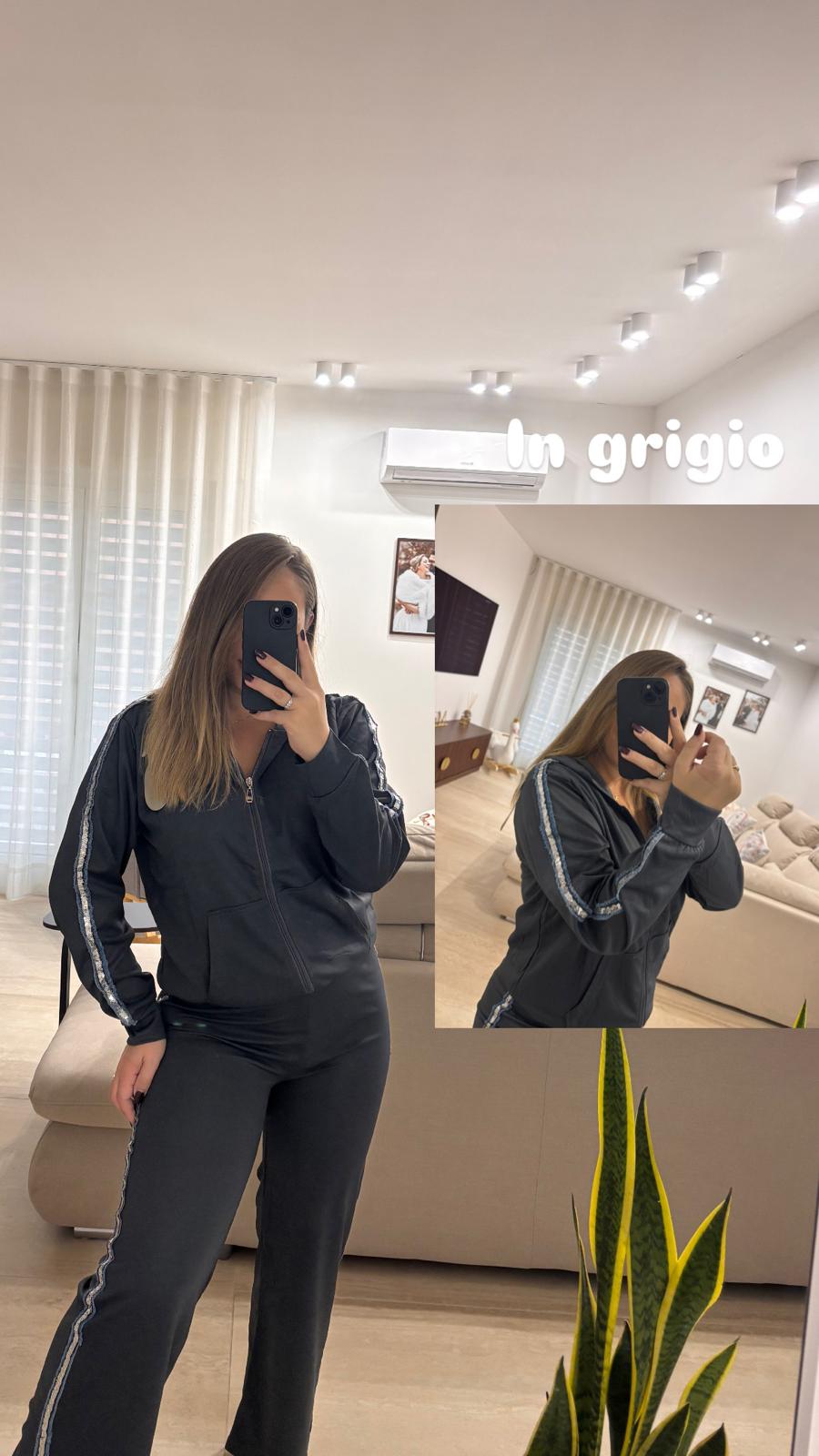tuta donna 879 "grigio" - immagine 2