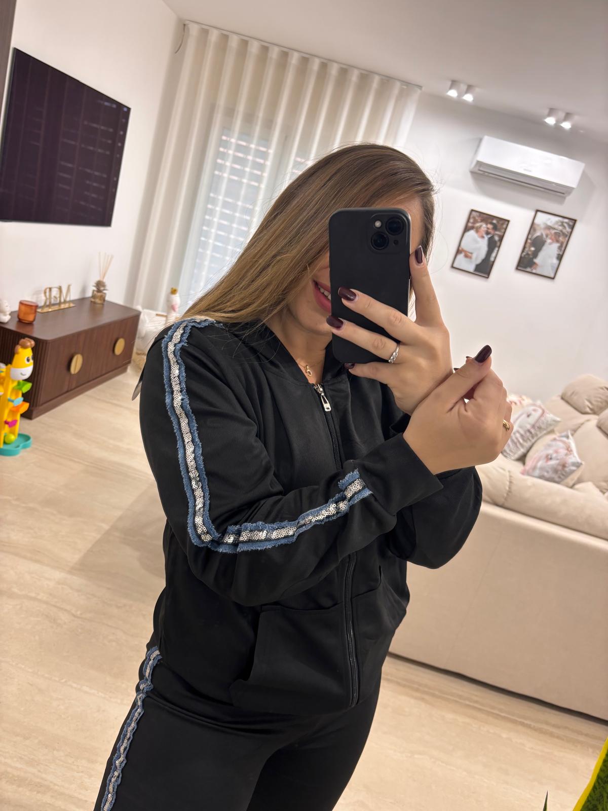 tuta donna 879 "nero" - immagine 3