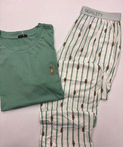 pigiama Uomo "teddy" verde