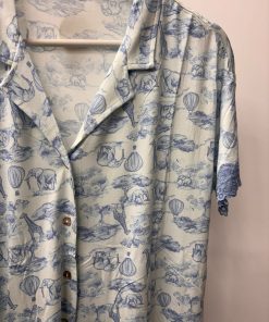 Safari camicia da notte  "azzurro" - immagine 3