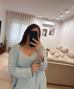coordinato "amore" azzurro - immagine 4