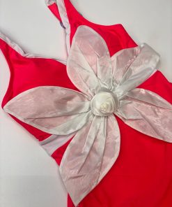 Alternative view of costume intero Fiore "fucsia"