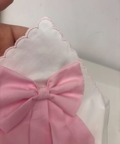 Quadrato percalla fiocco "rosa" - immagine 2