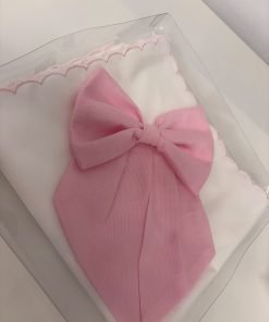 Quadrato percalla fiocco "rosa" - immagine 3