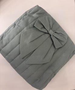Pochette con  fiocco "verde salvia" - immagine 3