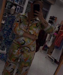 Coordinato in raso "giallo"