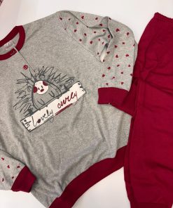 pigiama bimba "bordeaux"