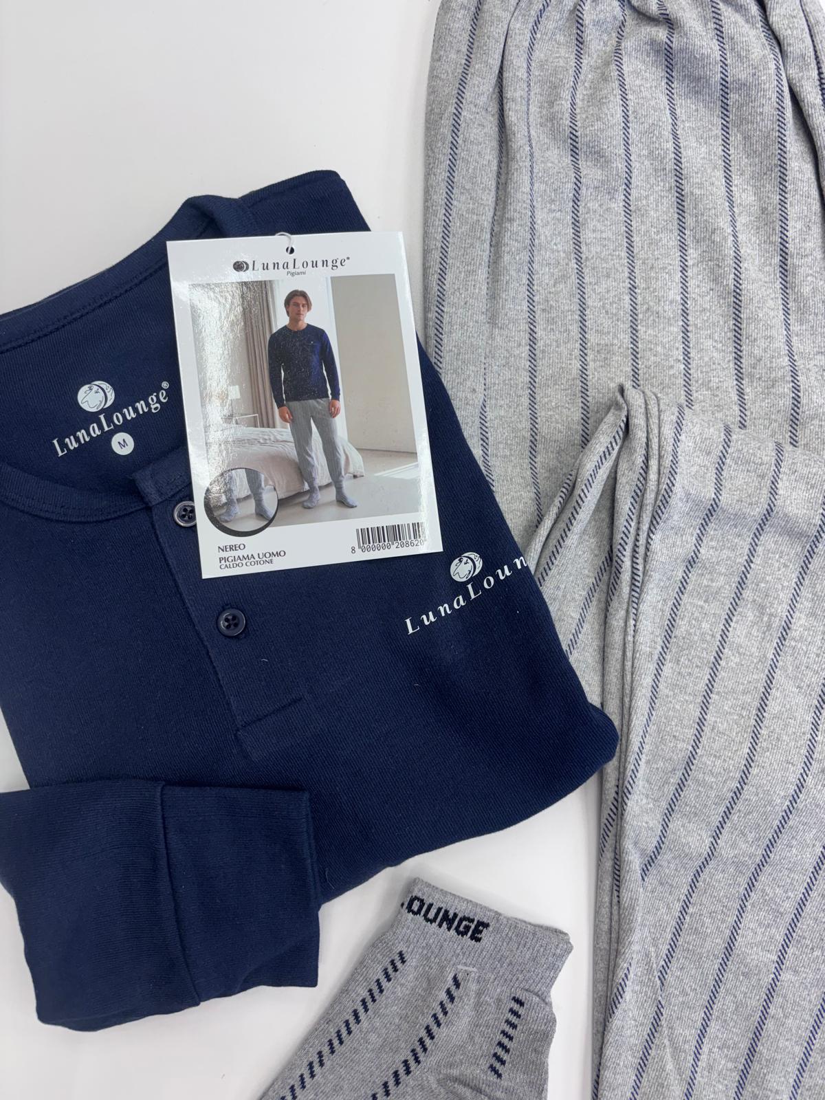 Pigiama uomo Nereo "blu" - immagine 2
