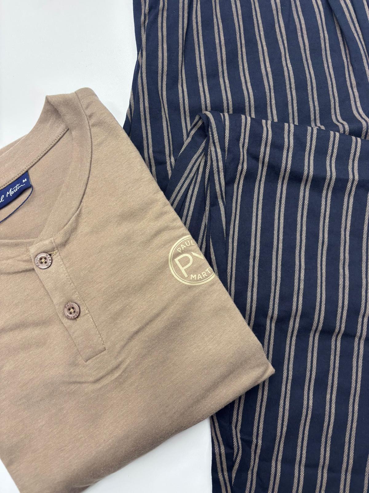 Pigiama uomo 54486 "beige"